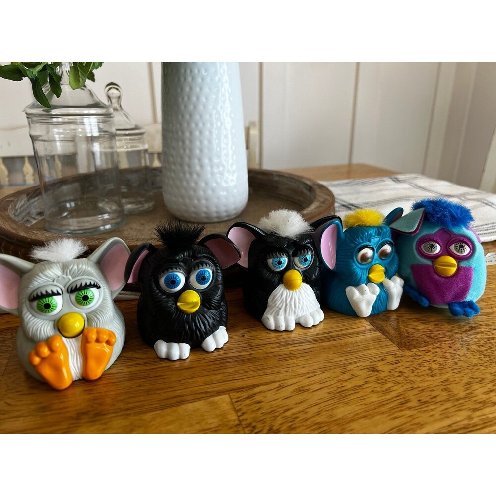 Vintage 1998/1999 McDonald's Happy Meal Furby Lot of 5 - Retro Toys